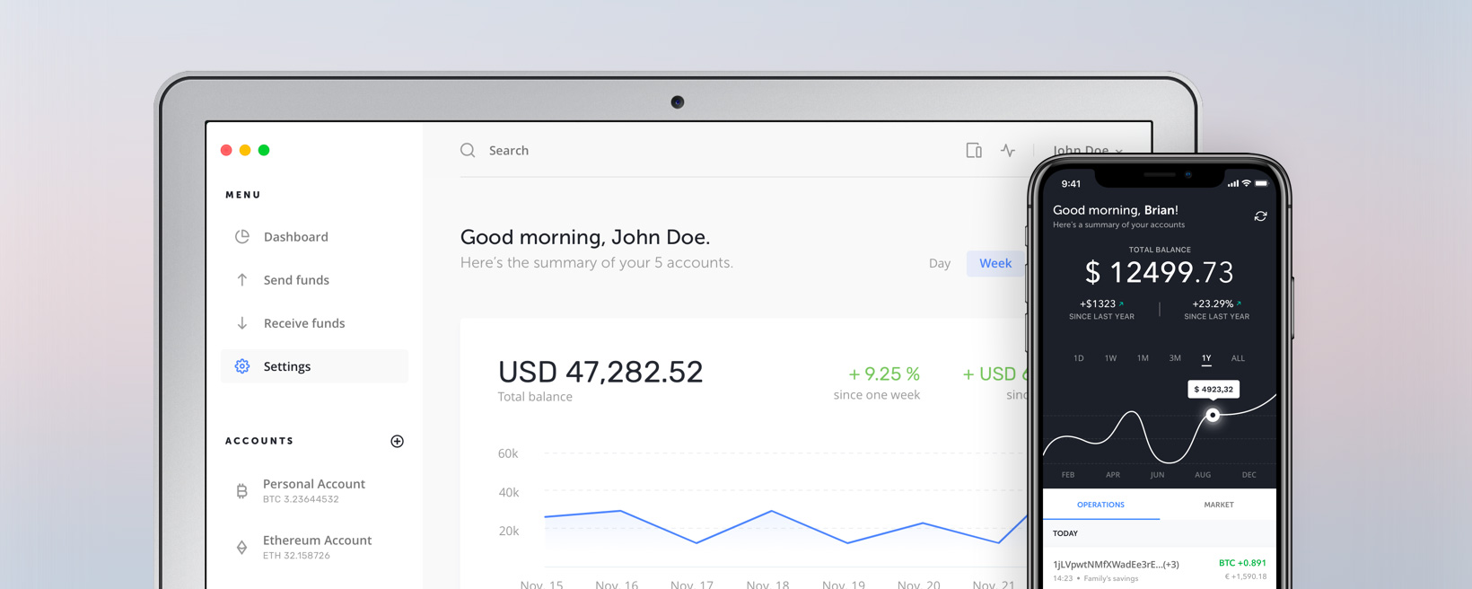 Ledger offers a full suite of wallet options including desktop, mobile and hardware wallets.